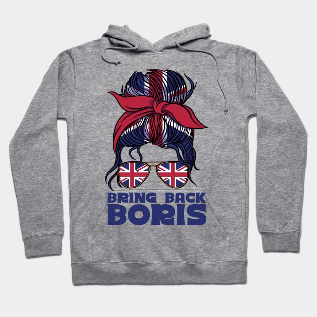 Bring Back Boris UK Politics British Prime Minister Hoodie by Emmi Fox Designs